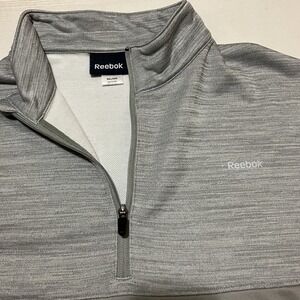 Reebok 1/4 Zip Mens‎ Size 2XL XXL Pullover Fleece Sweater Outdoor Two Tone Gray